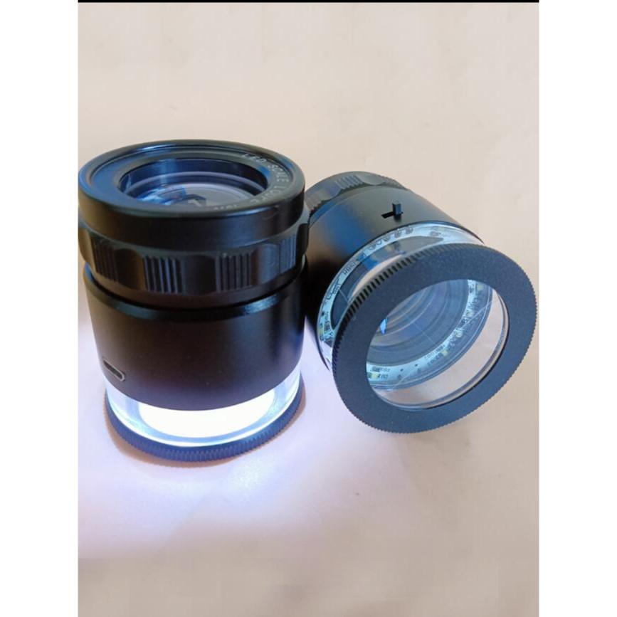10-fache HD-Zylinderlupe mit Licht, verschiedene Messskalen, tragbar, USB-Ladefunktion, optische Lupe