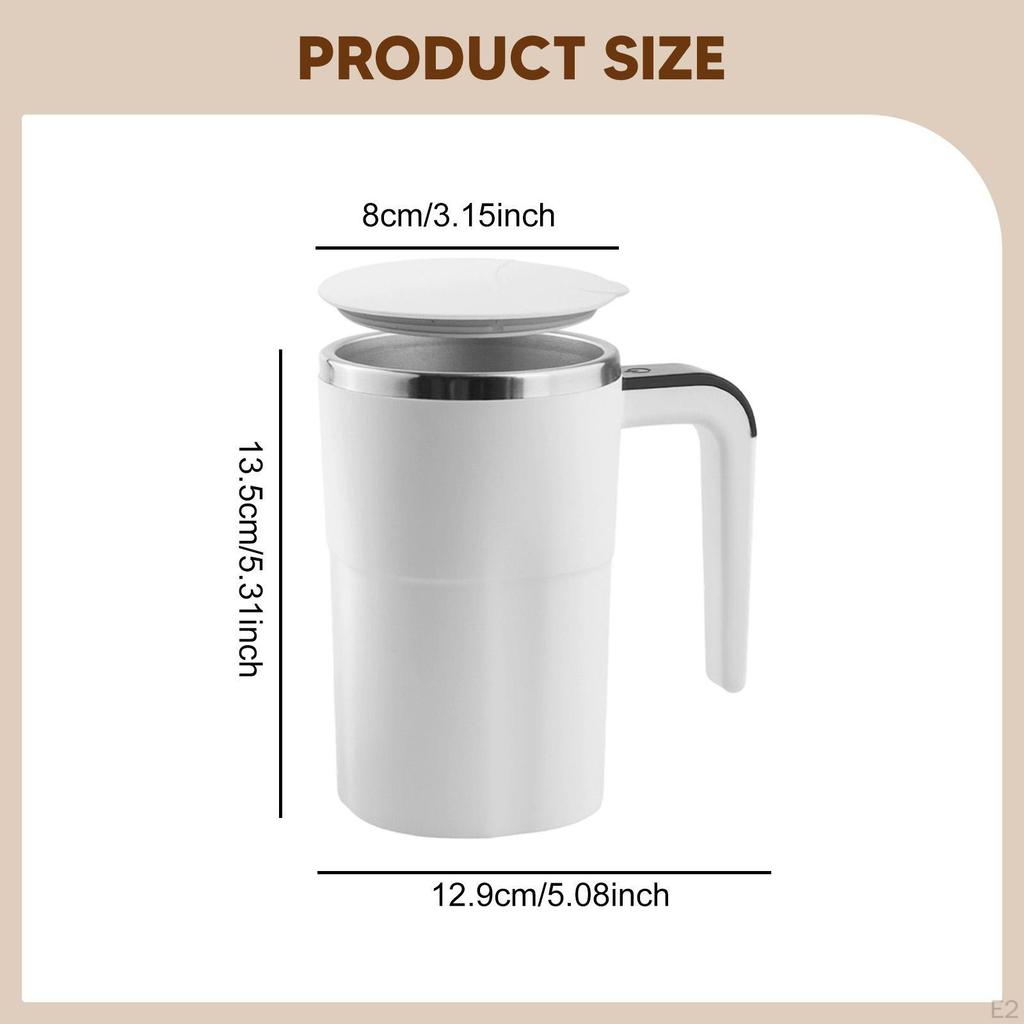 Coffee Mug Automatic Mixing Cup with Lid Portable Versatile Auto Stirring for Tea Protein Powder