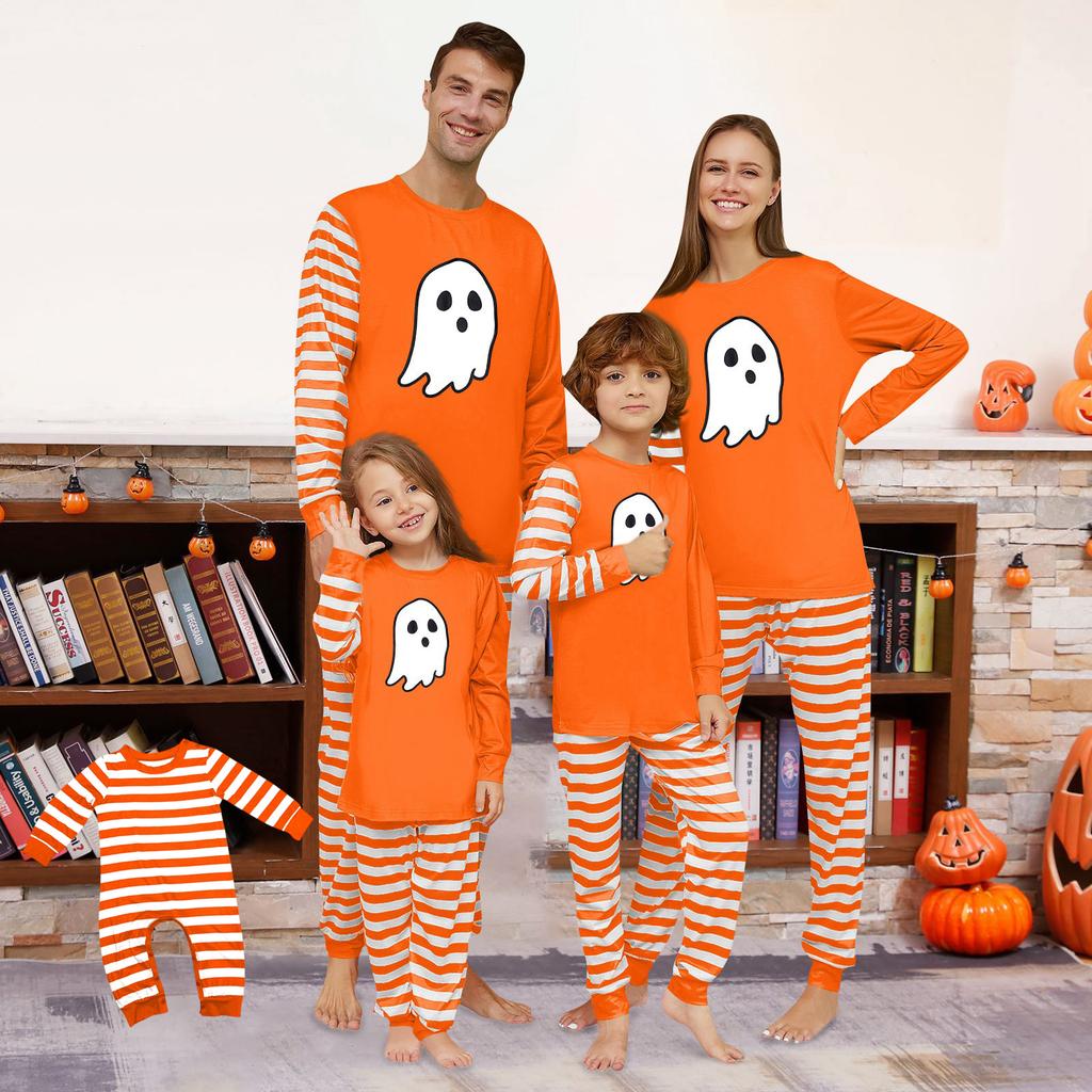 Family Matching Print Sets Pajamas Loungewear Outfits Family Matching Long Sleeve Tops+Pants Set