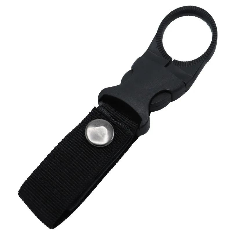 Nylon Webbing Water Bottle Holder Clip Carabiner Hook Backpack Belt Hanger for Camping Hiking Outdoor