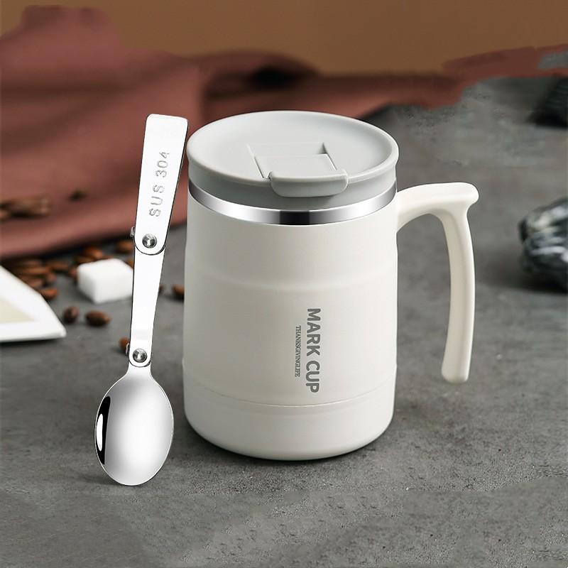 Nerezový hrnek 304 s víčkem Hrnek na čaj Hrnek na kávu