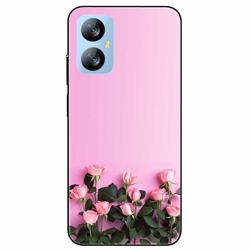 Für Blackview A52 Pro Hülle Handyhülle Stoßfeste Schwarz lackierte TPU Hülle für Blackview A52 Pro Silikon Weicher Bumper A52Pro Süß