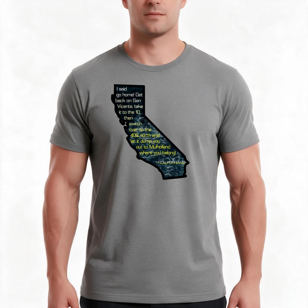The Californians Tshirt Summer Casual Cotton Tee Oversized Streetwear Tops Vintage Graphic Print Loose Fit Short Sleeve