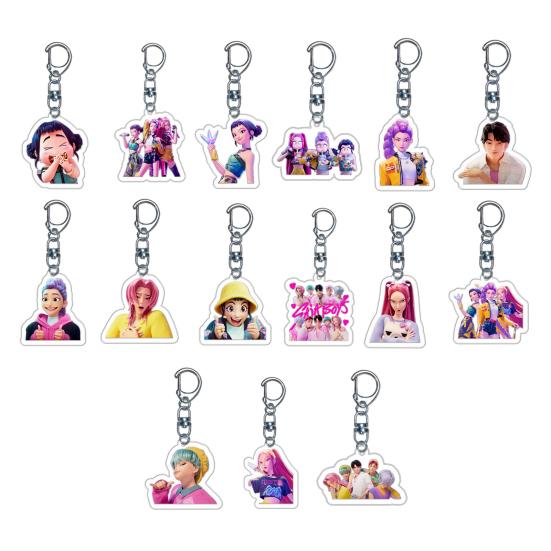 Witch Hunter Keychain Acrylic Anime Pendant Holder Vivid Character Expression Keychain Bag Accessory