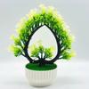 Artificial Bonsai Realistic Fresh-keeping Plastic Elegant Fake Wedding Lily Flower with Pot