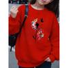Kids Girls Crewneck Sweatshirt, Watercolor Rainbow Dandelion And Black Butterfly Print Soft Fleece Pullover