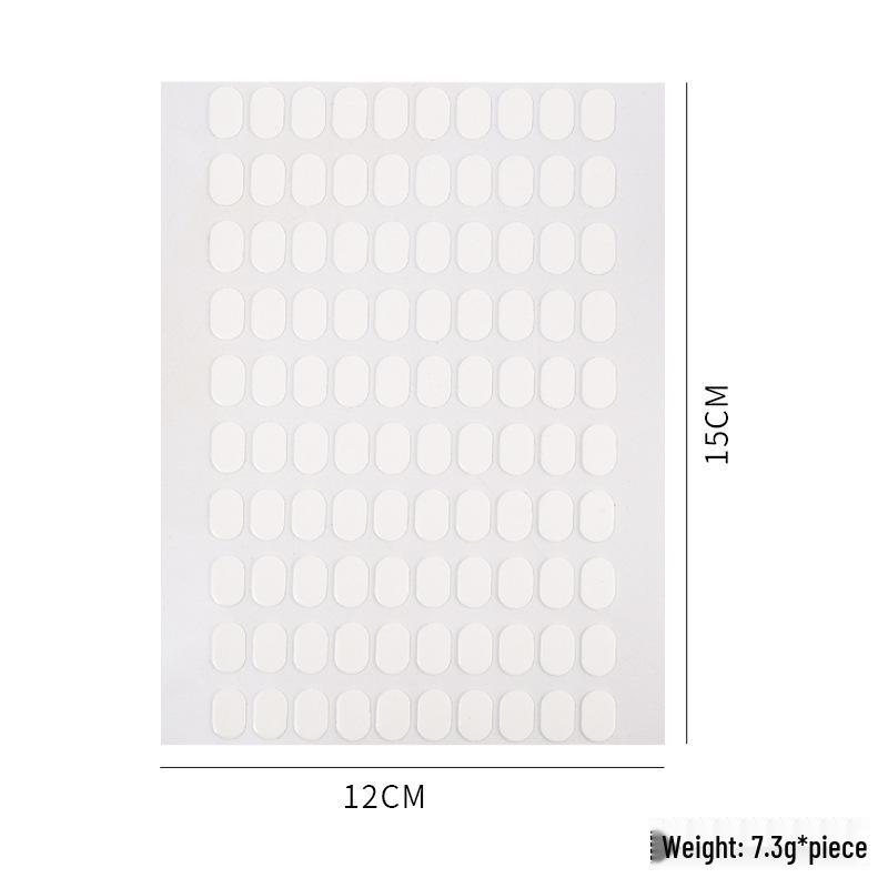 Oval Transparent Double-Sided Nail Tape - Clear Jelly Glue for Wearable Nail Art