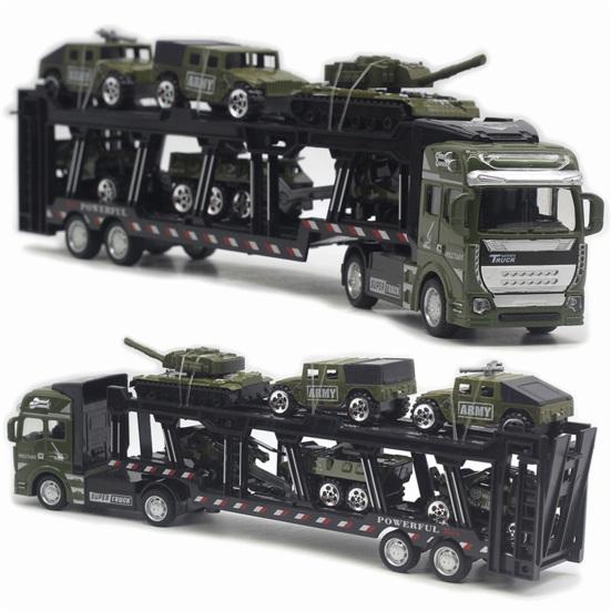 1 sada vytahovacích hraček realistický kreativní model vojenského tankového transportéru