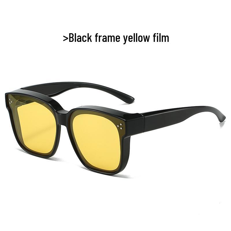 TR1055 Polarized UV Protection Over-Glasses for Myopia, Large Frame Sunglasses for Men & Women