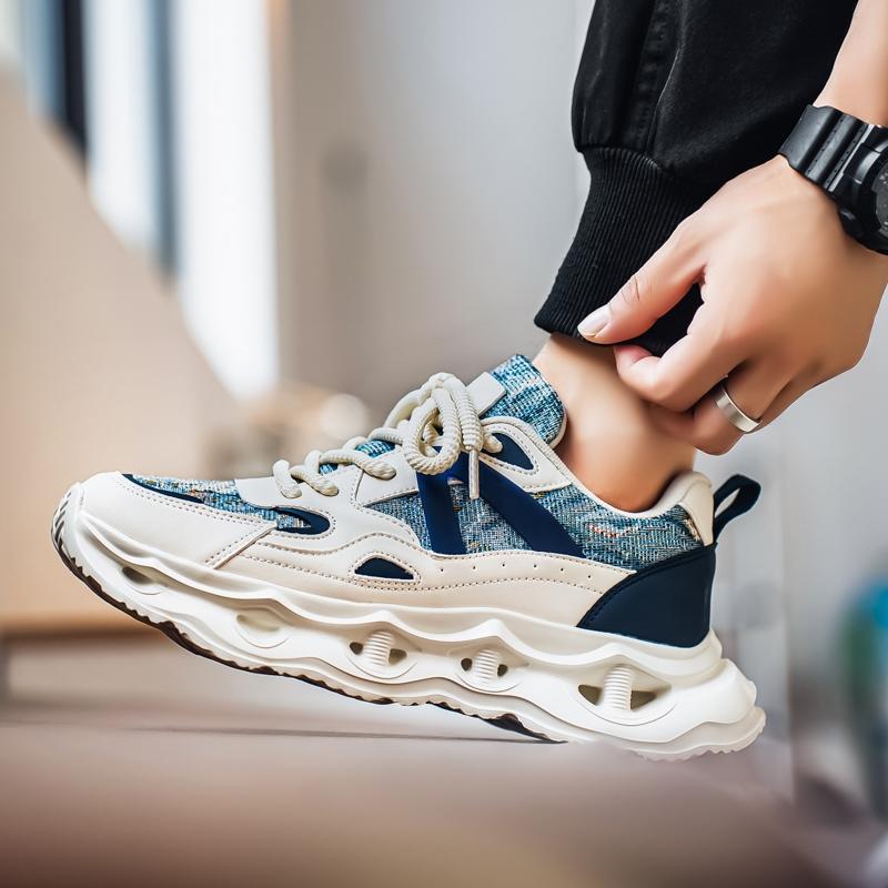 Men's Casual Sneakers Breathable Luxury Trainer Race Shoes Fashion Loafers Running Shoes for Male