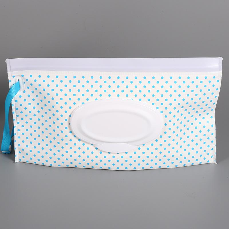 1Pc Portable Baby Wet Wipes Bag Flip Cover Tissue Box Refillable Wet Wipe Dispenser Carrying Pouch for Baby Stroller Accessories