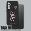 Mooi Roze Hartjes Patroon Hoesje Voor Samsung Galaxy S26 S25 Ultra S24 S23 S22 Plus S21 FE A15 A16 A17 A35 A36 A54 A55 A56 5G Zachte Cover