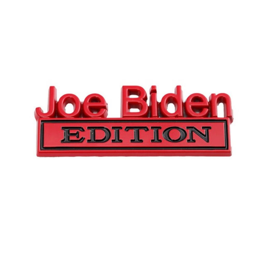 1Pc 3D Metal Joe Biden Edition Logo Car Front Grille Badge Side Fender Rear Trunk Emblem Sticker Decal