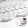 Keyboard Mouse Wrist Rest Angel Wing Memory Foam Mouse Pad Set Wrist Support Ergonomic Non-Slip for Computer Laptop Easy Typing