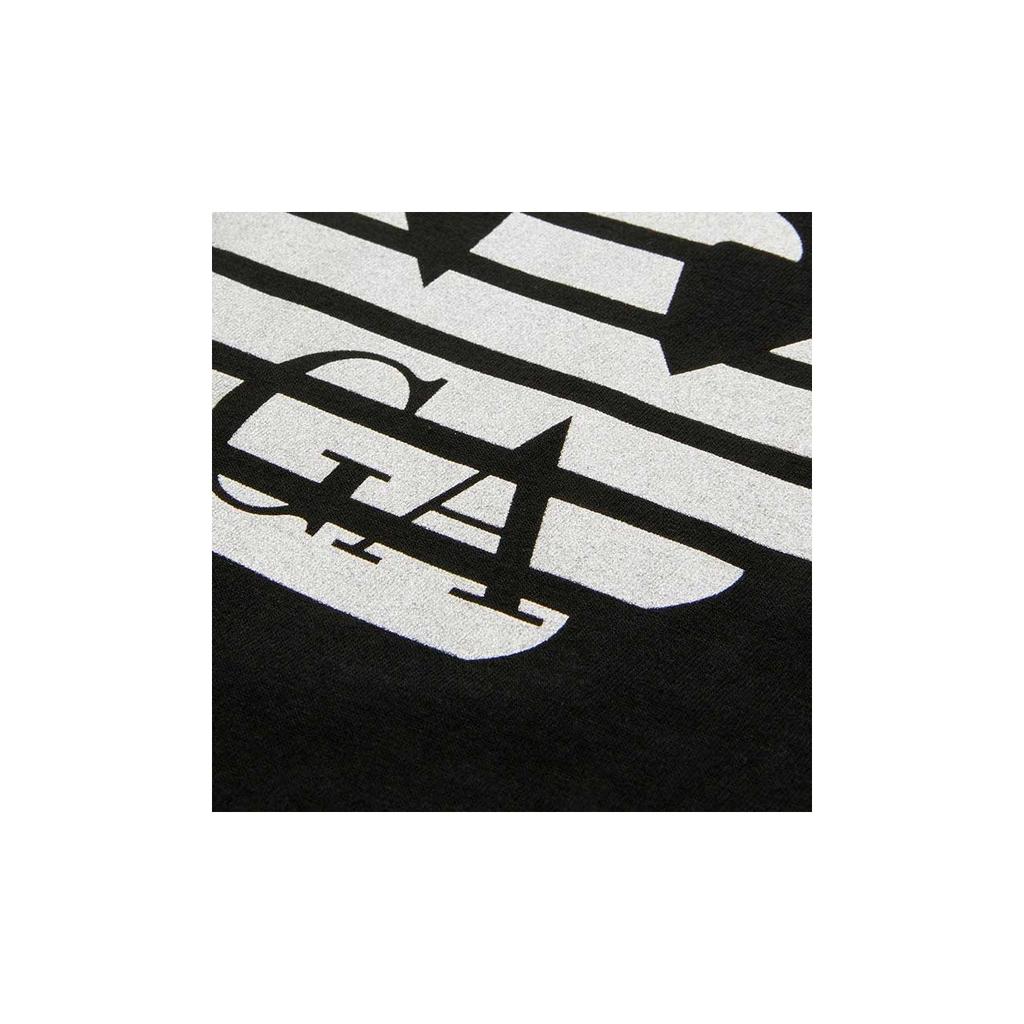 Emporio Armani T-shirt Unisex Girocollo Manica Corta con Stampa Logo Aquila Top Neri 3Z1T88-1J00Z-0999
