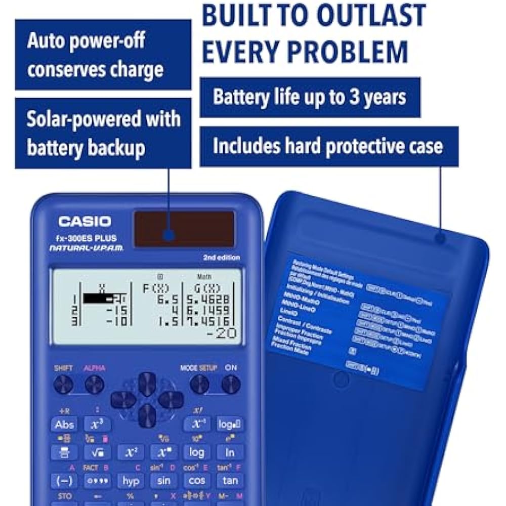 Casio Fx-300ESPLS2 Blue Scientific Calculator
