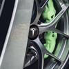 Car Sticker 2025 Hot 4pcs 56mm Tesla Hub Cap Center Cap Logo Stickers - Waterproof Durable Decals for Model 3/Y/S/X, Car Wheel P