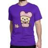 Novelty Rilakkuma Korilakkuma T-Shirts Unisex Wo Unisex Crewneck 100% Cotton T Shirt Short Sleeve Tee Shirt Plus Size Clothing
