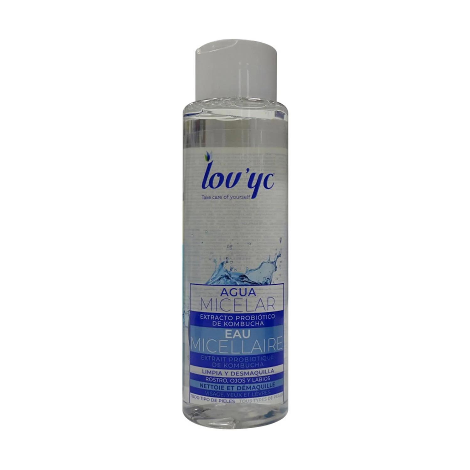 Lovyc Probiotico Kombucha Agua Micelar Rostro Ojos y Labios 500ml