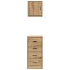 Garage Cabinets 2 pcs Artisan Oak Wood Based Material