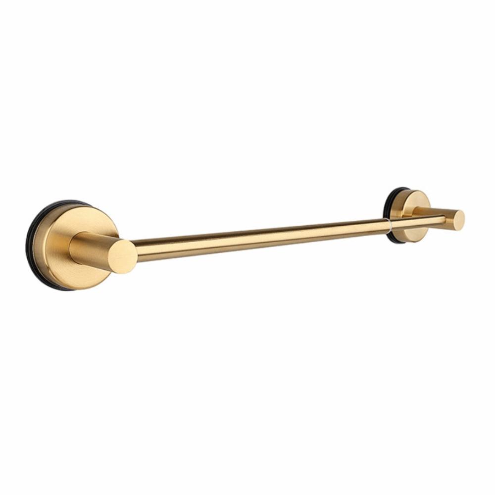 Stainless Steel Adjustable Towel Bar Retractable Single Bar Towel Holder Suction Cup Punch-free Extendable Towel Rack