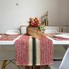 Pastoral paper rope woven placemat ins miscellaneous retro Christmas decorative mat wedding creative paper thermal insulation table mat