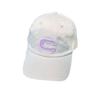 Wind white light blue baseball cap women's C letter embroidery face small cap casual versatile soft top