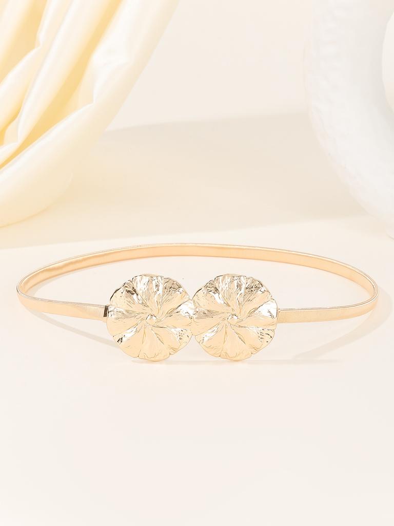 Metal Spring Belt Women'S Dress Shirt Sweater Elastic Elastic Waist Chain Waist Seal