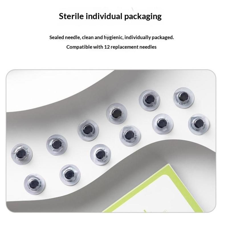13Pcs Skin Needle 1+12 Heads Set Sterile Seven-Star Dermal Needle Individual Packaging For Skin Care Acupuncture Therapy