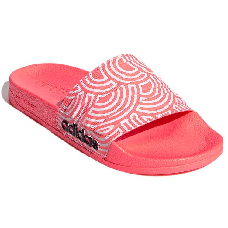 Adidas Adilette Shower Comfortable Durable Rubber Sole Slide Sandals Women Sandals Pink White FX1199