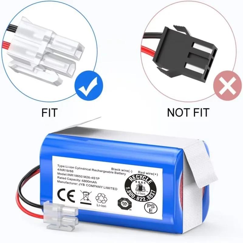 Original 14.8V 2600mAh 3500mAh Lithium Battery for ILIFE A4 A4s V7 A6 V7s Plus Robot Vacuum Cleaner INR18650 M26-4S1P Battery