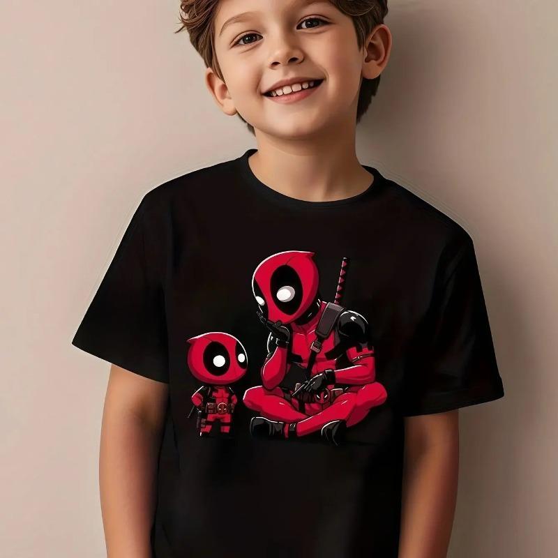 Kids Deadpool Printed Children s T-shirt - Boys and Girls - Summer Fashio 110