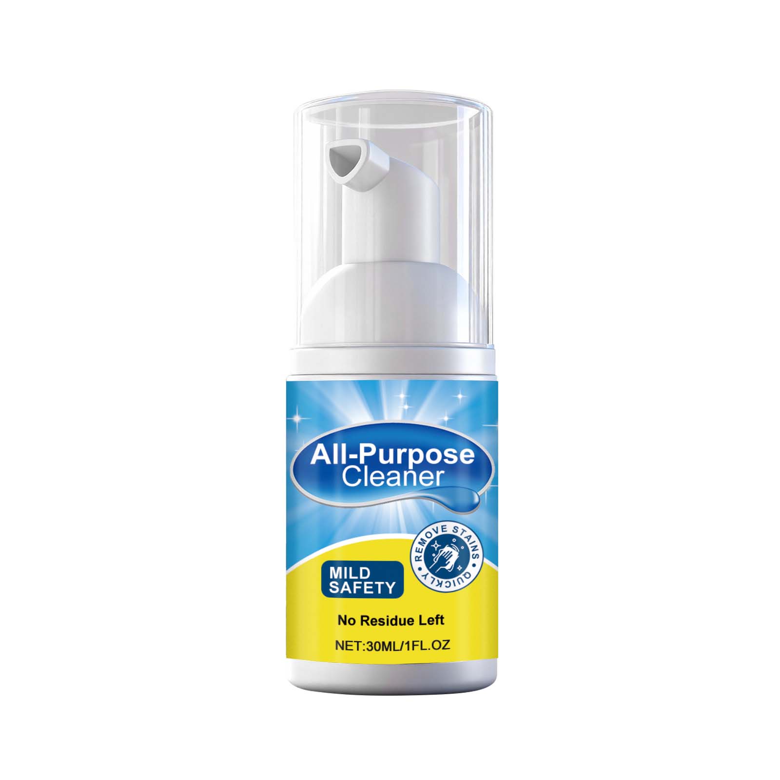 Multifunctional cleaner, household kitchen and bathroom oily cleaner, household surface care solution, gentle decontamination 30ml