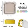 Airtight Silicone Sandwich Box With Lid Prep Keeper Dishwasher Safe Food Container  Snacks