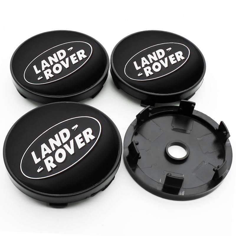 4Pcs 56mm 60mm Car Logo Wheel Center Hub Caps Badge Rim Cover Emblem For Land Rover Range Rover Evoque Velar Defender Discovery XS3