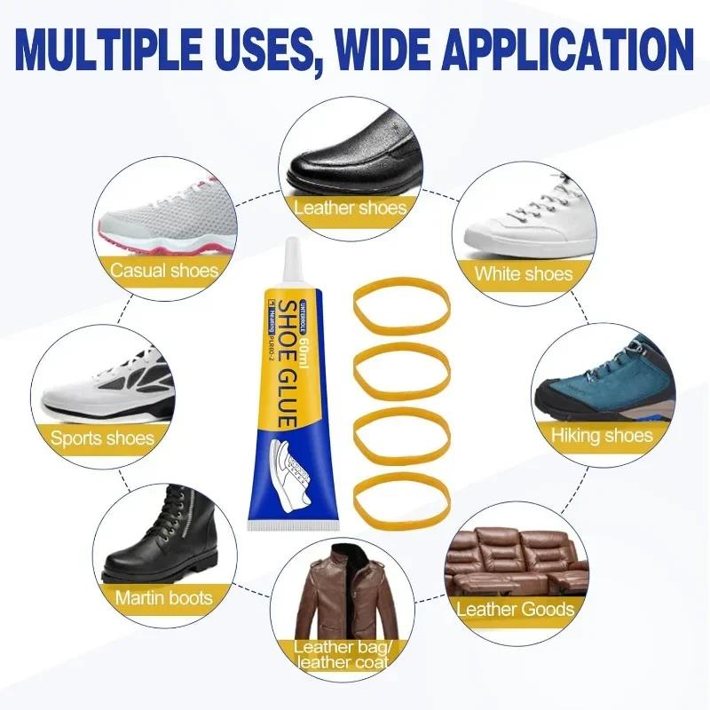 60/300ml Strong Shoe-Repairing Adhesive Universal Waterproof Shoe Leather Shoe Repair Glue Household DIY Handmade Repair Sealant