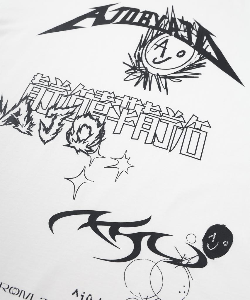 AJOBYAJO [Pba] Ajo Collage T-Shirt [White]