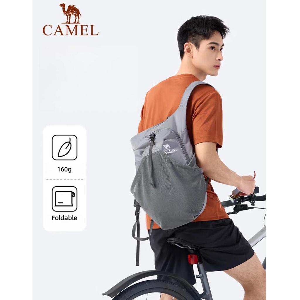 CAMEL Lightweight Foldable Cycling Backpack, Travel Rucksack, W9B31L8013B, Gray, 15L, One Size