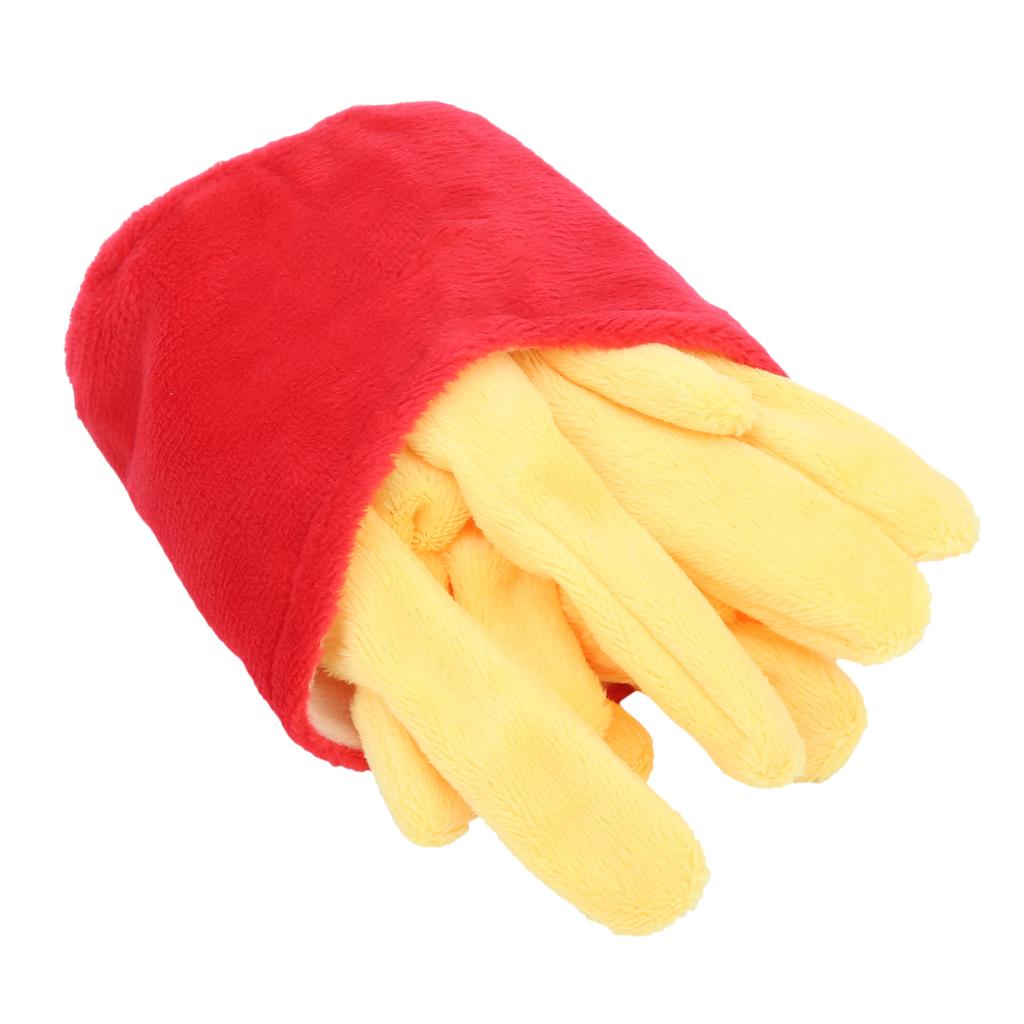 Dog Chew Toys Simulation French Fries Soft Plush Toys for Small Medium Cats Dogs