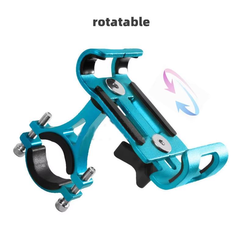 360 Rotate Aluminum Alloy Motorcycle Bicycle Phone Holder Anti-slip Bracket Support GPS Clip Bike Phone Stand for Phone