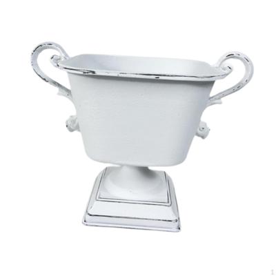 Metal Vase Flower Holder Container Decor Tabletop Ornament Gift Flowerpot Planter for Indoor