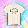 Cape Cod Massachusetts T Shirt Patriotic Oars Coastal Nautical Tee S-5XL