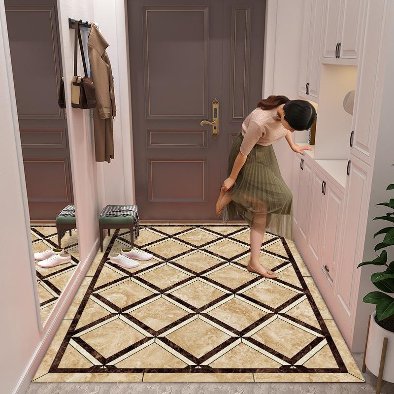 New Chinese Style Marble Entrance Door Mat Dirt Resistant Door Mats Anti Slip Foot Mats for Household Use