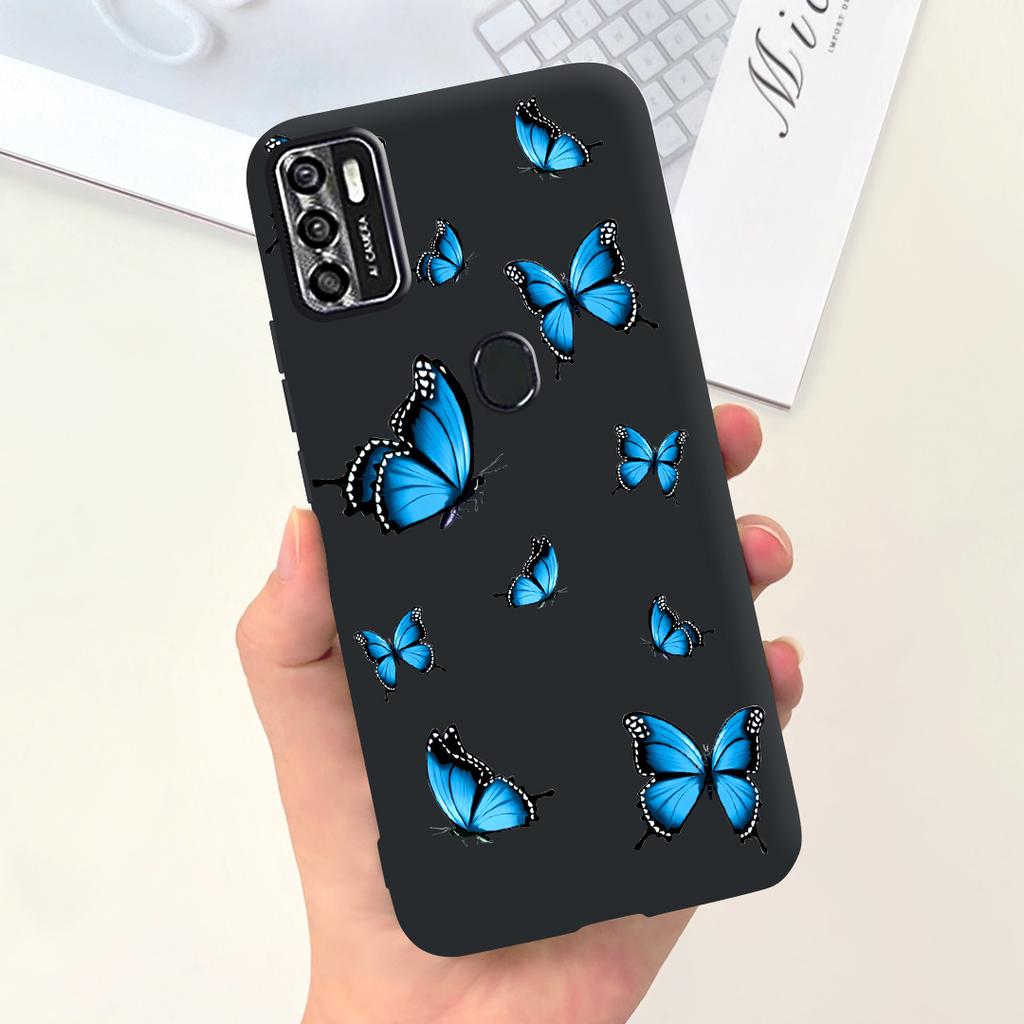 Per Custodia Telefono ZTE Blade A7020 Copertura Posteriore ZTE Blade A7s 2020 Guscio Paraurti Morbido in Silicone Liquido Moda Donna Cielo Stellato Funda Capa