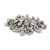 Sliver Crystal Rhinestone Rivets 7mm Size DIY Craft Rhinestones  For Leather Craft