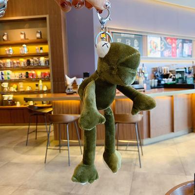 FEIJIEAST Female Long Legged Frog Plush Doll Pendant Girl Doll Plush Couple Key Chain