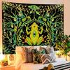 VIKAMA Fantasy Frosch Wandteppich Augen Ranke Kinderzimmer Böhmisches Schlafzimmer Wandbehang Themenzimmer Heimdekoration