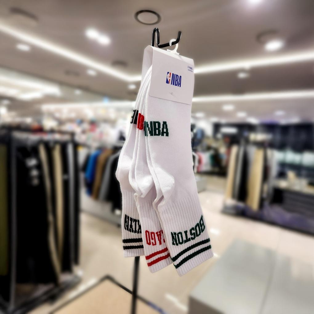 

[NBA] Unisex BKN Arch Team Lettering Socks 3-Piece Set N255AO226P