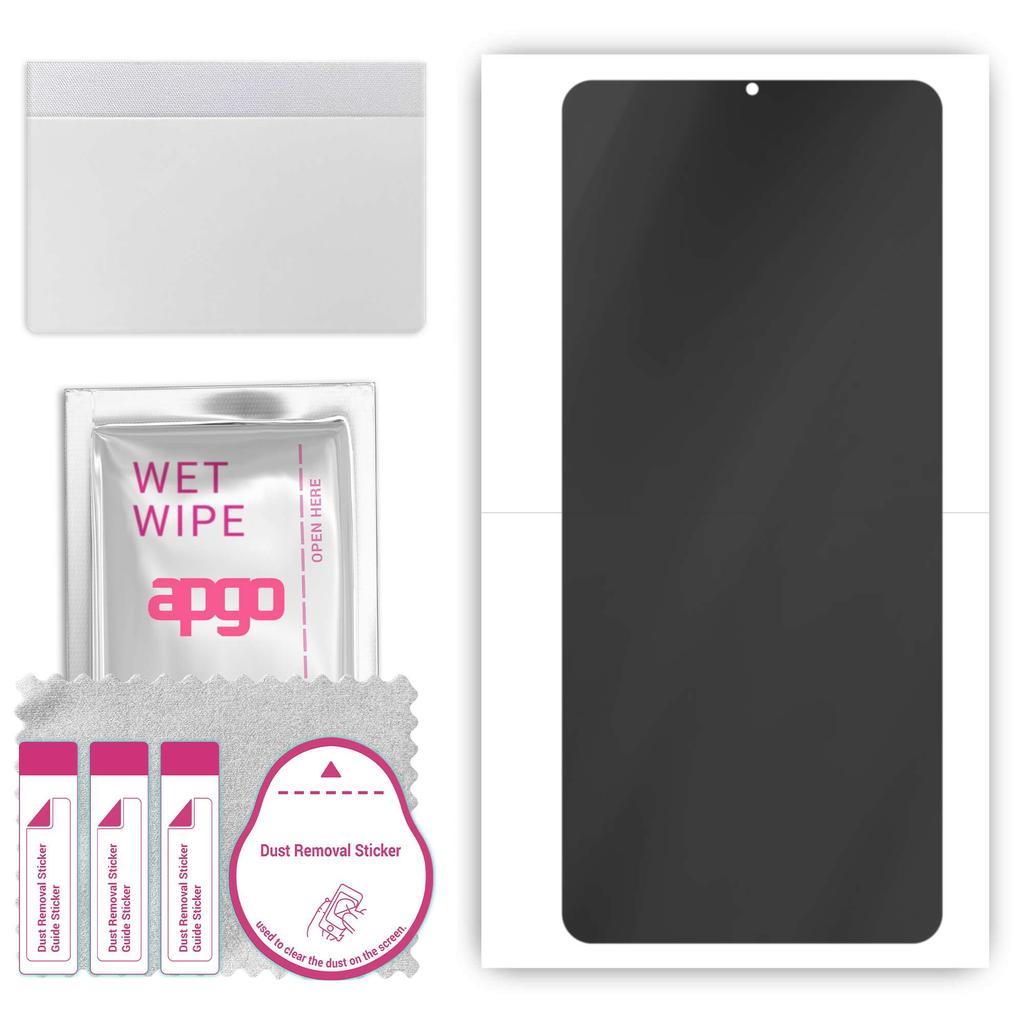 apgo Folie de protecție ecran mată din hidrogel pentru confidențialitate pentru Realme Q, Anti-Spy, Folie hidrogel, Flexibilă, TPU moale cu strat de poziționare instalare ușoară