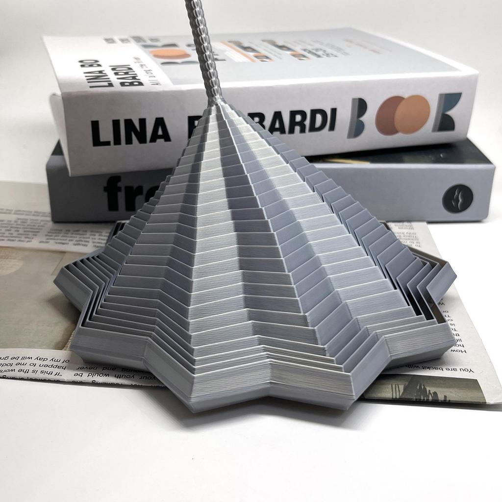 3D-gedruckter achteckiger Griff Spiralturm Magisches geometrisches dreidimensionales Desktop-Spielzeug Spiralförmige Dekompression Kreatives Puzzle Kinderspielzeug